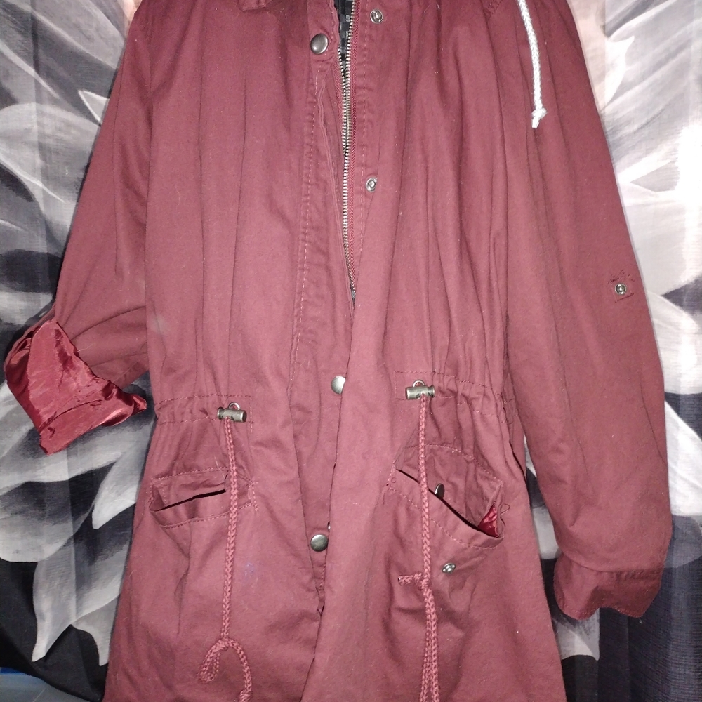 Burgundy jacket